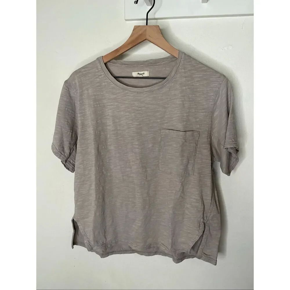 Madewell Slub T-Shirt | Grey in Small